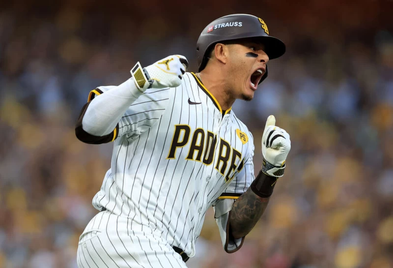 聖地牙哥教士今天擊敗亞特蘭大,球隊當家三壘手馬查多(Manny Machado)也是大功臣之一。法新社