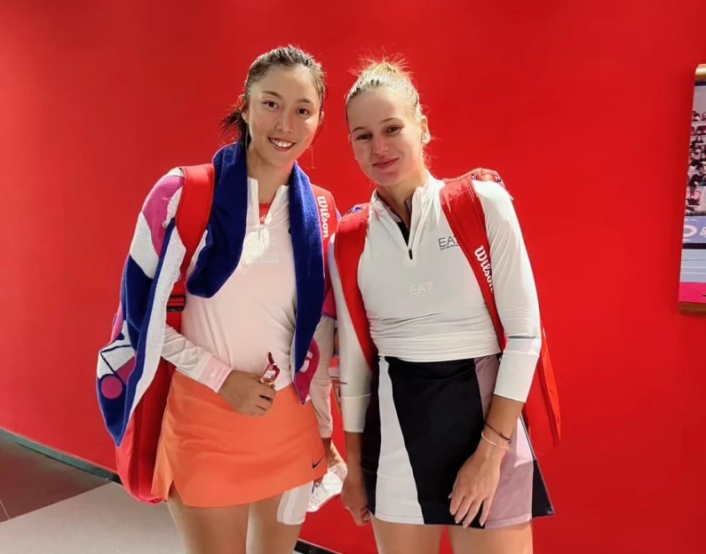 詹皓晴與庫德曼托娃(Veronika Kudermetova)第三度晉決賽。劉雪貞提供