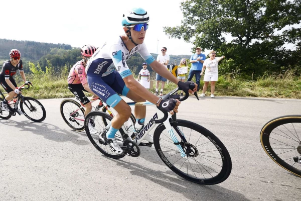 Antonio Tiberi在2024環義賽取得總成績第五的佳績 。美利達自行車提供
