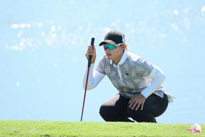 王莉甯以三回合總桿213桿-3暫排第七。Tlpga提供／葉勇宏攝