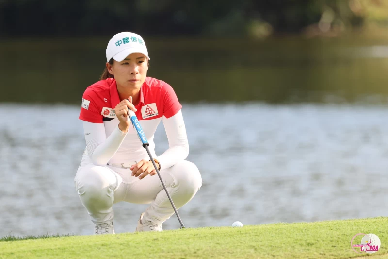 侯羽桑第18洞抓鳥成功以四回合總桿280桿-8單獨第二。Tlpga提供／葉勇宏攝