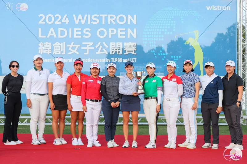2024緯創女子公開賽參賽選手一同合影。Tlpga提供／葉勇宏攝