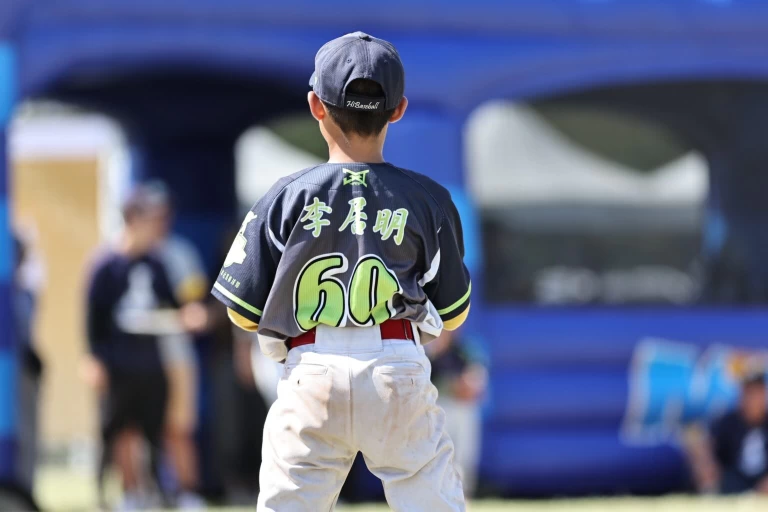 新竹竹風少年李居明與昔日棒球先生同名同姓。 (圖:賴郁泰攝)