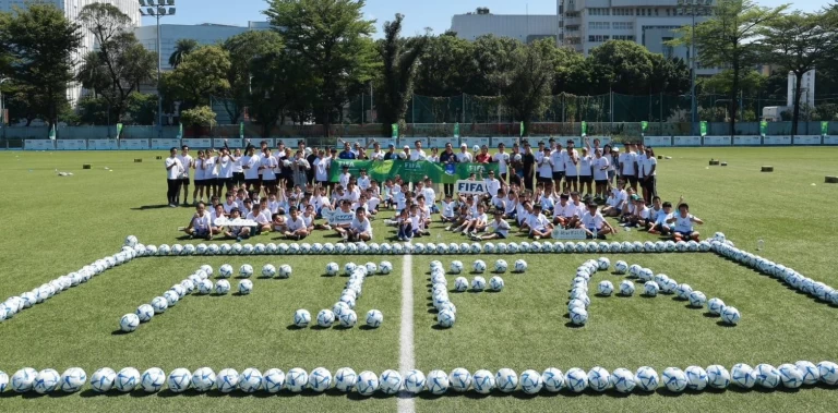 FIFA Football for Schools前進臺灣。中華民國足球協會提供