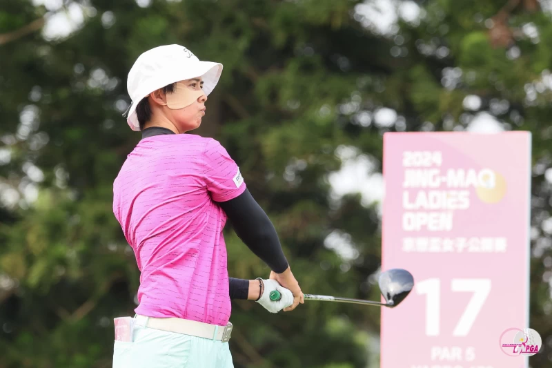 泰國選手瓦娜薩瑞以兩回合總桿低於標準桿6桿的140桿暫排第四。Tlpga提供／葉勇宏攝