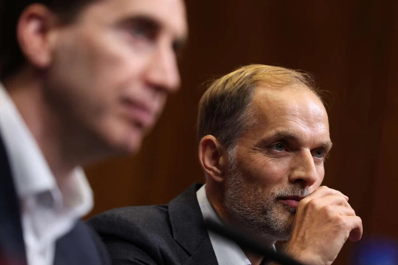 51歲圖赫爾(Thomas Tuchel)昨在溫布利體育場(Wembley Stadium)上任英格蘭男子足球隊總教練。法新社
