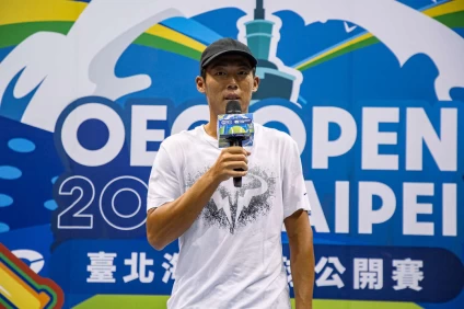 選手代表曾俊欣致詞。海碩整合行銷提供