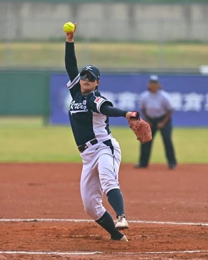 南韓洪始延完封新加坡。 (圖：中華壘協提供）