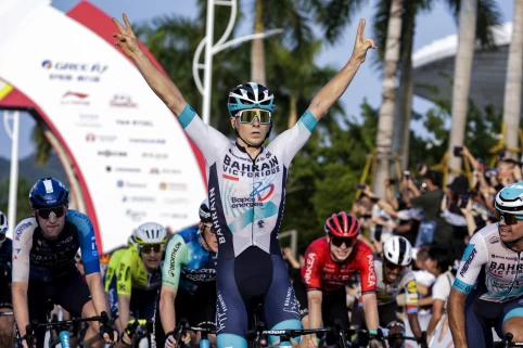 堅持到底的戈夫卡在艱難的爬坡繞圈賽勝出。Sprint Cycling提供
