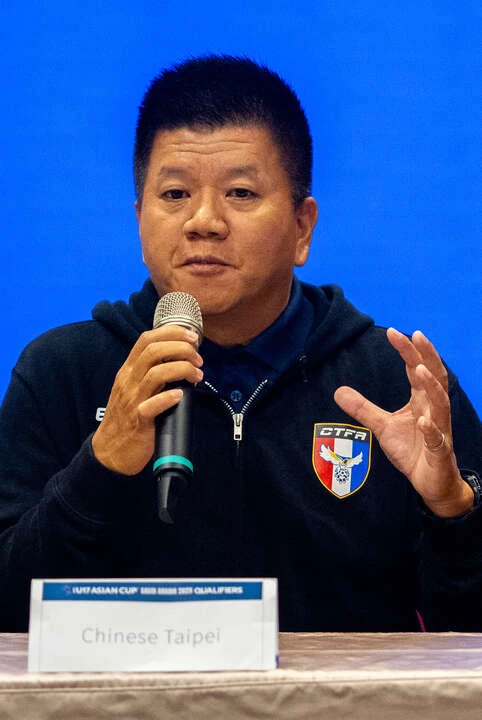 中華台北總教練陳春智。足協提供