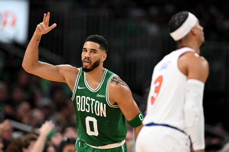 綠衫軍憑藉坦圖(Jayson Tatum)轟下37分,終場以23分差血洗紐約大軍。法新社