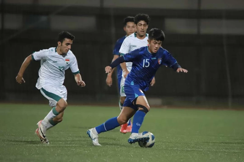 u17中華隊攻勢零星。足協提供
