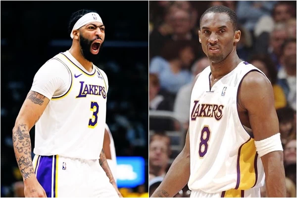 AD開賽連續兩場轟下30分以上,成為2005年布萊恩(Kobe Bryant)之後,第二位做到的湖人球員。合成照片