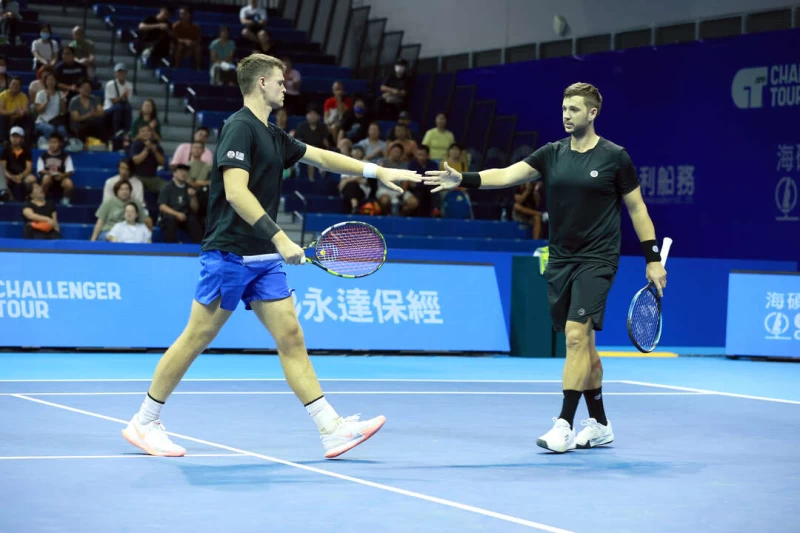 全英組合史蒂文森(David Stevenson)/威利斯(Marcus Willis)雙打封王。海碩整合行銷提供