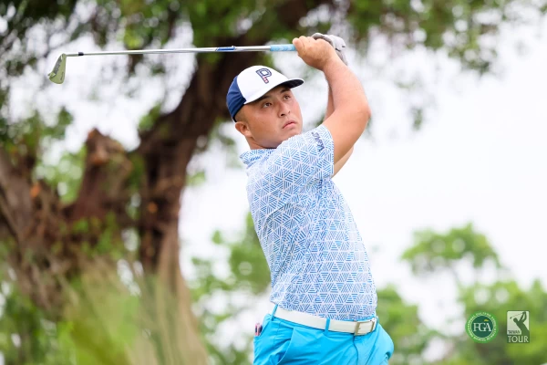 第一回合地主選手王勝暉以69桿-3暫居第三。Tpga／林聖凱攝影