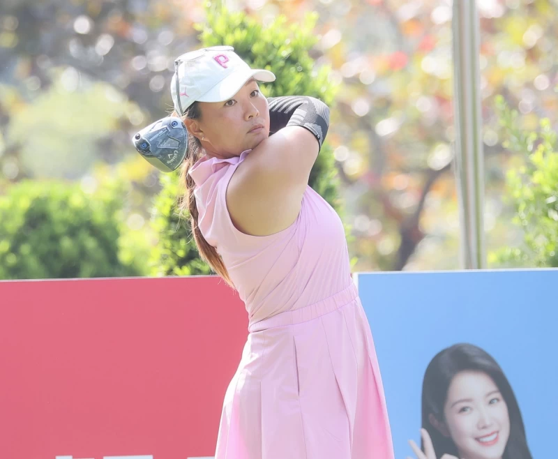 彭婕首回合69桿-3暫並列第二。Tlpga／葉勇宏攝