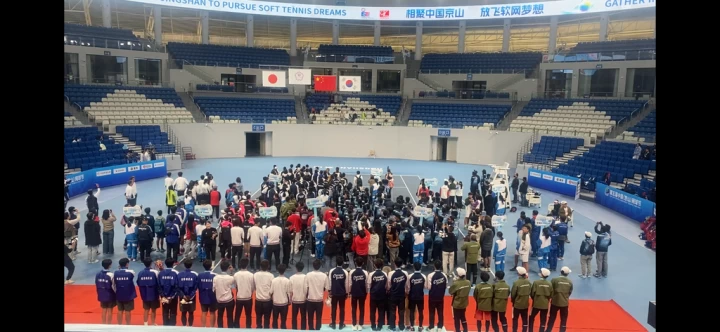 中華軟式網球青少年代表隊獲3金3銀16銅。官方提供