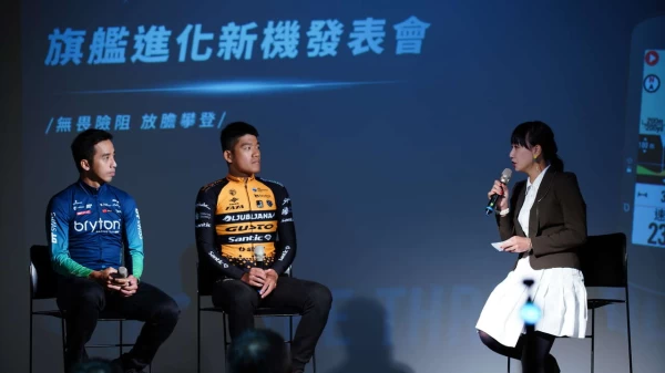Bryton 特別邀請了職業車手Bryton Racing Team的盧紹軒與 Ljubljana Gusto Santic的李廷威親臨現場。官方提供