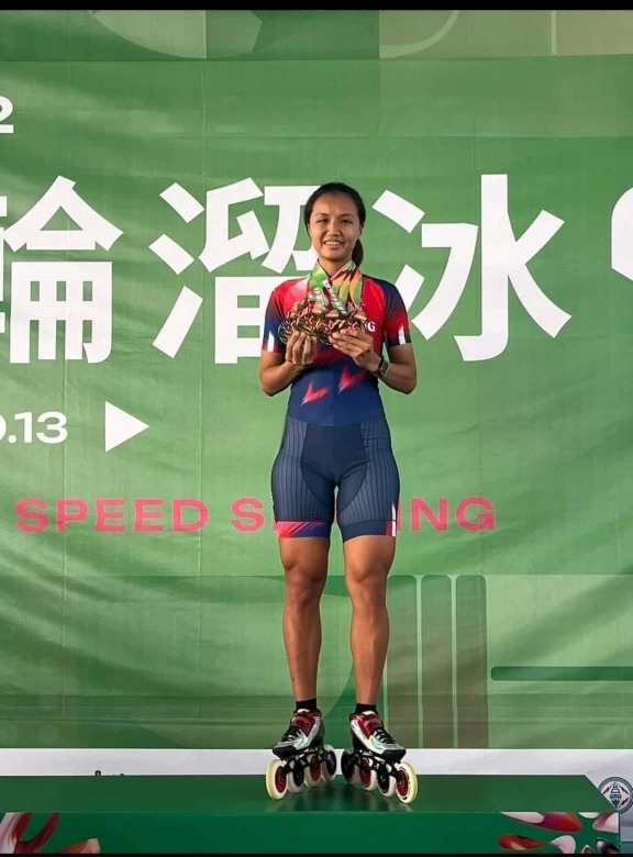 去年杭州亞運競速溜冰雙金的獎金后李孟竹也將參賽。大會提供