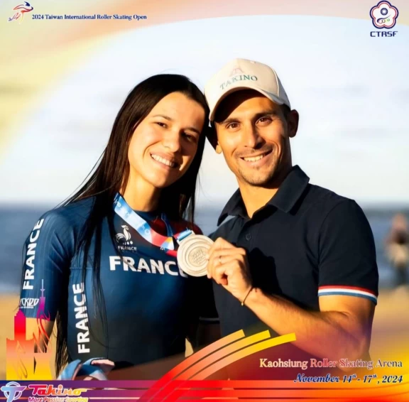 法國最強夫妻檔Elton De Souza(左)Haila Brunet Alvarez。大會提供