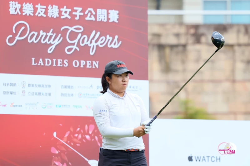 第一回合曾彩晴以67桿-5暫並列第二。Tlpga提供／林聖凱攝