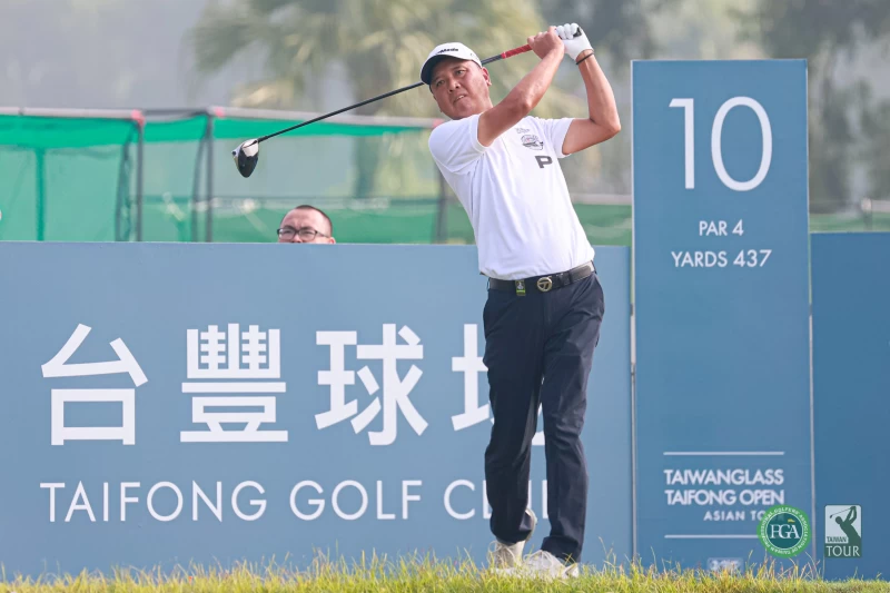 第一回合呂偉智以67桿-5暫並列第五。Tpga／林聖凱攝影