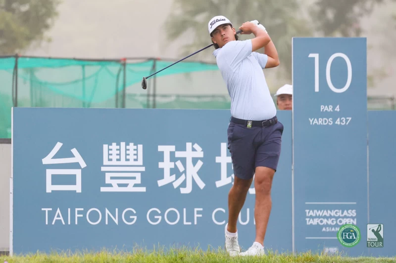 第二回合澳洲選手傑克湯普森以兩回合總桿129桿-15暫居第一。Tpga／林聖凱攝影