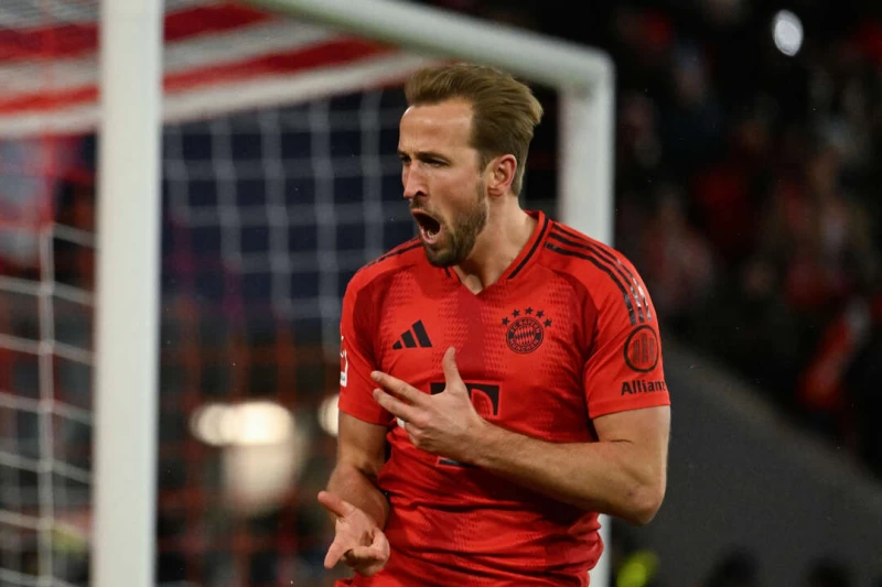 凱恩(Harry Kane)以帽子戲法的精彩表現,成為德甲歷史上最快達成50個進球的球員。法新社