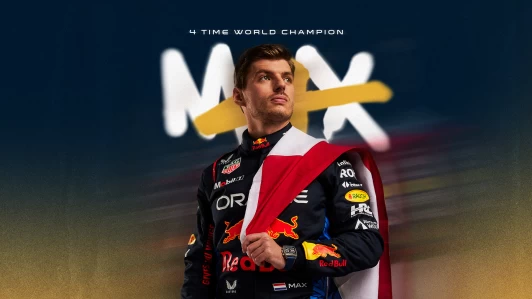 Red Bull 車隊Max Verstappen 於F1拉斯維加斯大獎賽提前封王,成為史上第五位四連霸車手。Red Bull提供