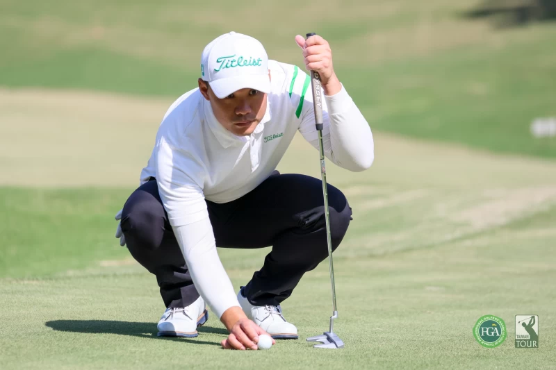 第一回合蕭和宇以71桿-1暫居第一。Tpga／林聖凱攝影 