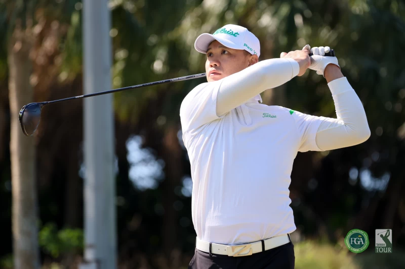 第一回合蕭和宇以71桿-1暫居第一。Tpga／林聖凱攝影