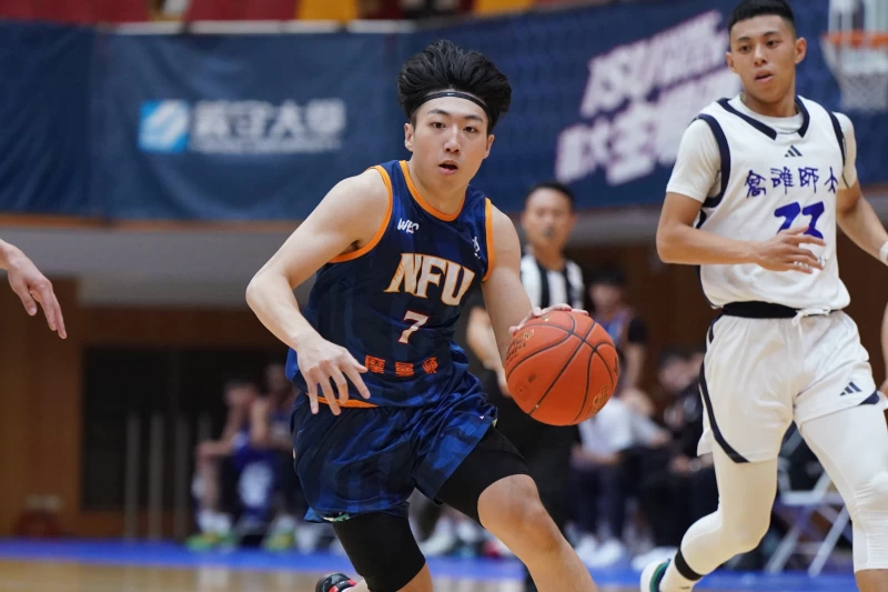 虎尾科大李祐哲14分4助攻5抄截。大專體總提供