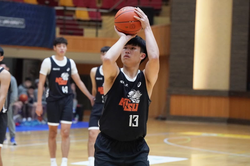 國立體大張祐瑋攻下全隊最高17分。大專體總提供
