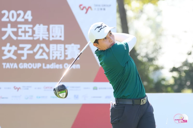 李欣首回合打出67桿-5的佳績暫並列領先。Tlpga／葉勇宏攝