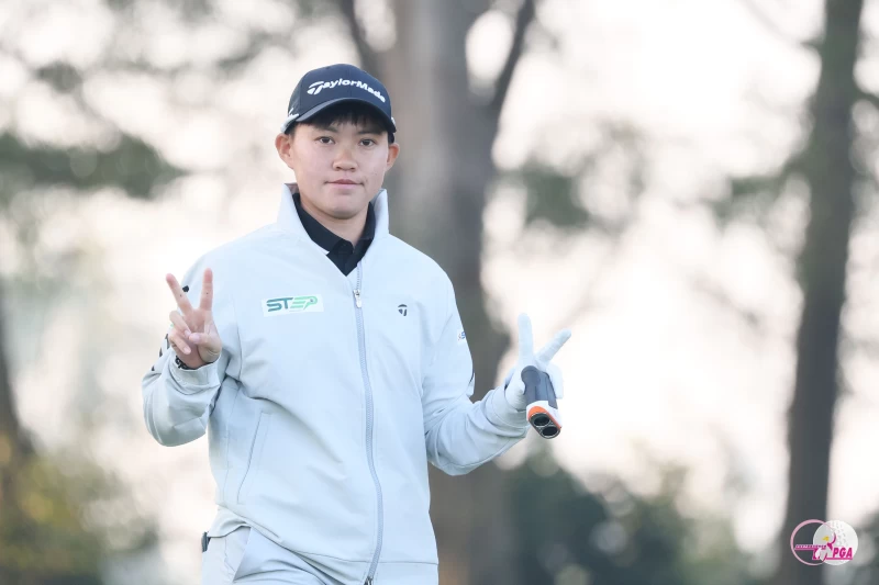 陳萱第一回合打出68桿-4暫並列第三。Tlpga／葉勇宏攝