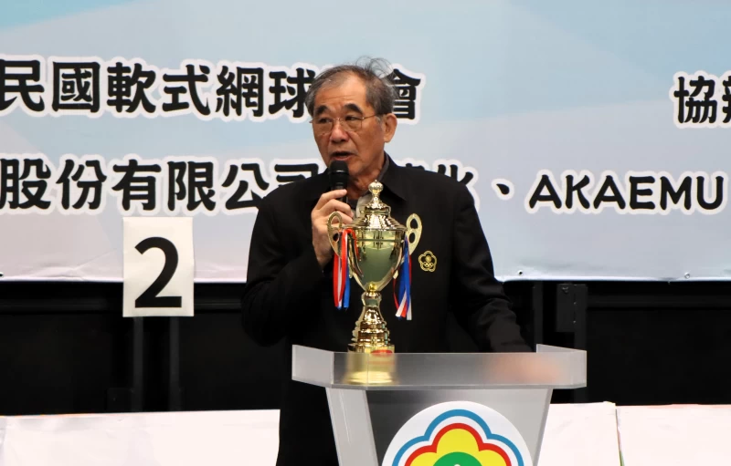 軟網協會理事長朱文慶。中華民國軟式網球協會提供