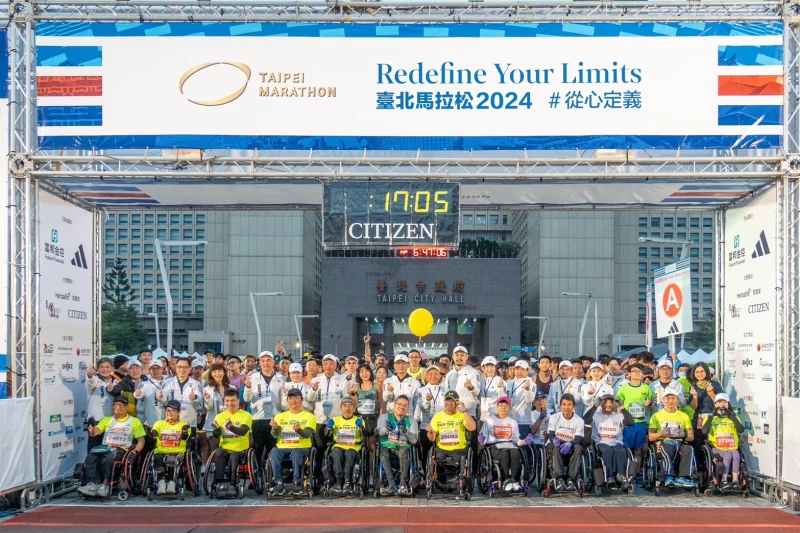 台北馬拉松盛況空前。路跑協會提供
