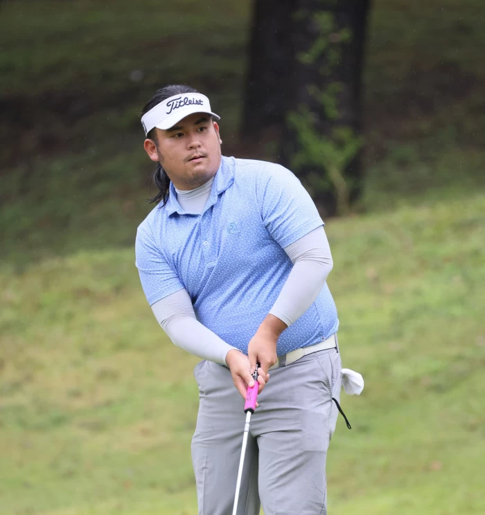 第一回合丁子軒以66桿-6暫並列第一。Tpga／林聖凱攝影 