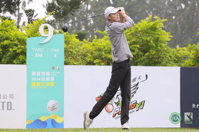 第一回合林宸駒以67桿-5暫居第四。Tpga／林聖凱攝影