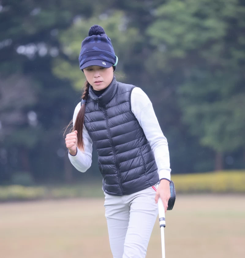 張靖翎首回合70桿-2暫時並列領先。Tlpga提供／葉勇宏攝
