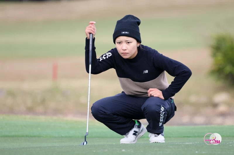 日本選手佐渡山理莉首回合70桿-2暫時並列領先。Tlpga提供／林聖凱攝