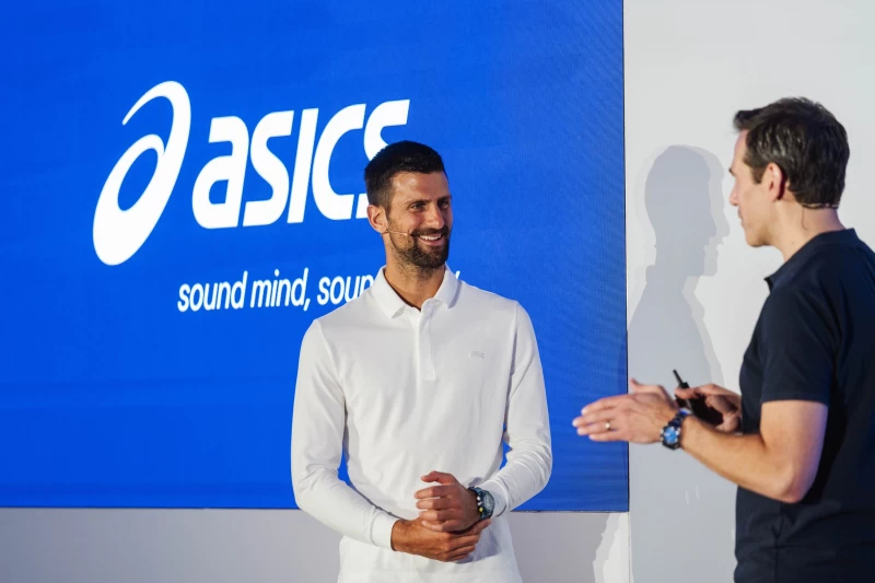 Asics宣布與全球頂尖網球選手Novak Djokovic展開更長遠的合作。官方提供