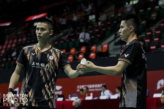李芳任/李芳至台灣內戰成8強男雙唯一台將組合。Badminton Photo提供