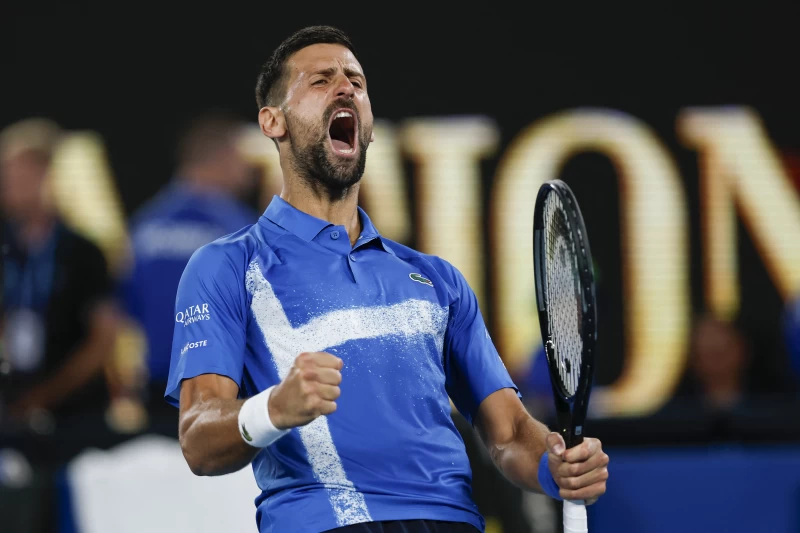 37歲的前球王喬科維奇(Novak Djokovic)第17度晉澳網男單16強。法新社