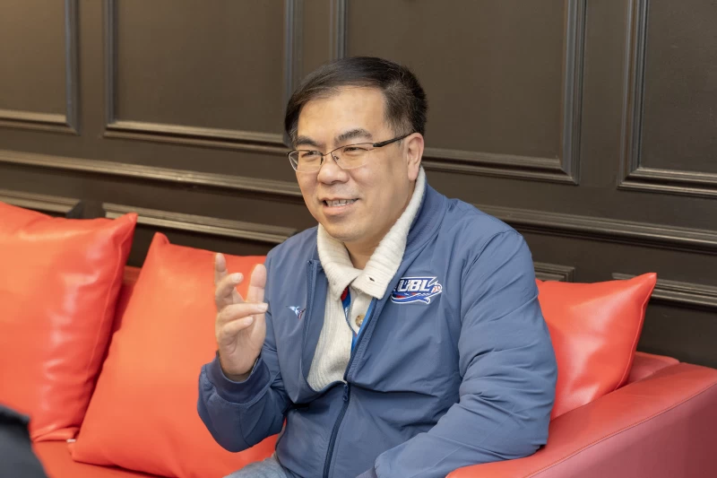 環境部長彭啟明暢談未來與體育賽會合作。大專體總提供