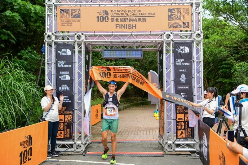TNF簽約運動員江晏慶完賽。官方提供