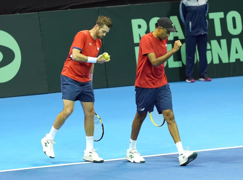 美國男雙組合拉姆(Rajeev Ram)／克拉吉塞特(Austin Krajicek)是去年巴黎奧運男雙銀牌。海碩整合行銷提供