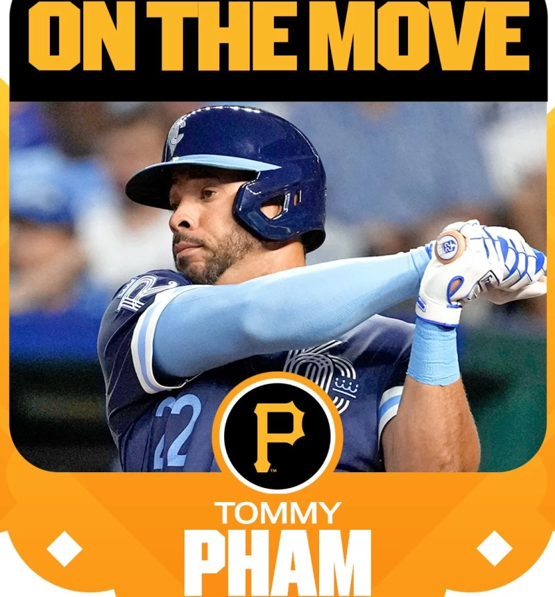 36歲老將外野手凡姆(Tommy Pham)已和匹茲堡海盜達成簽約協議。摘自MLB推特