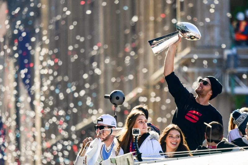 湯姆布雷迪(Tom Brady)七度奪下超級盃。法新社