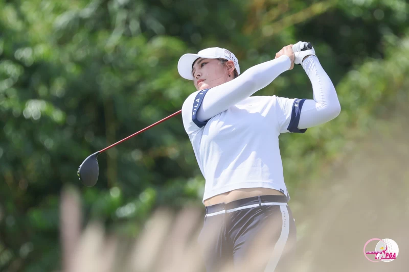 王莉甯以兩回合總桿139桿-5暫時並列第三。Tlpga提供／葉勇宏攝